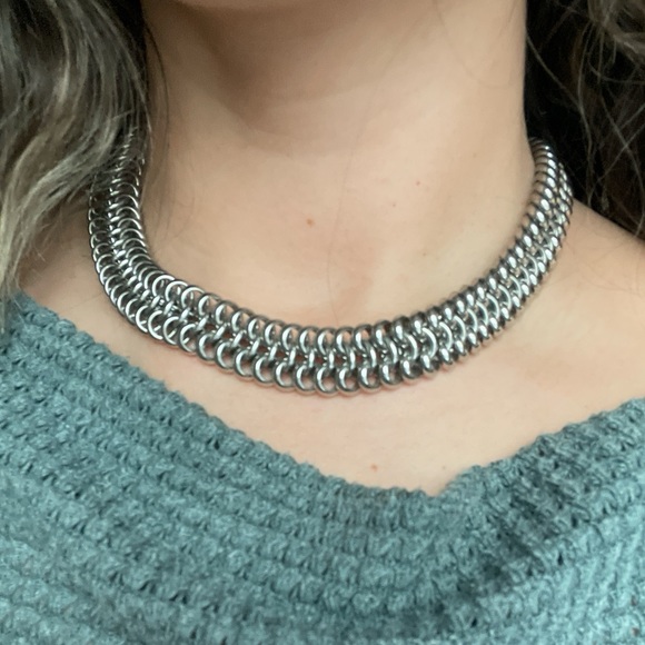 Versace Versus Soft Double-Tour Stainless Steel Watch Choker Charm Bracelet - Picture 5 of 5